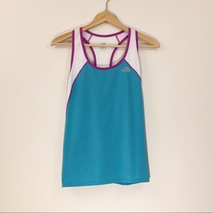 The North Face turquoise razorback workout Medium